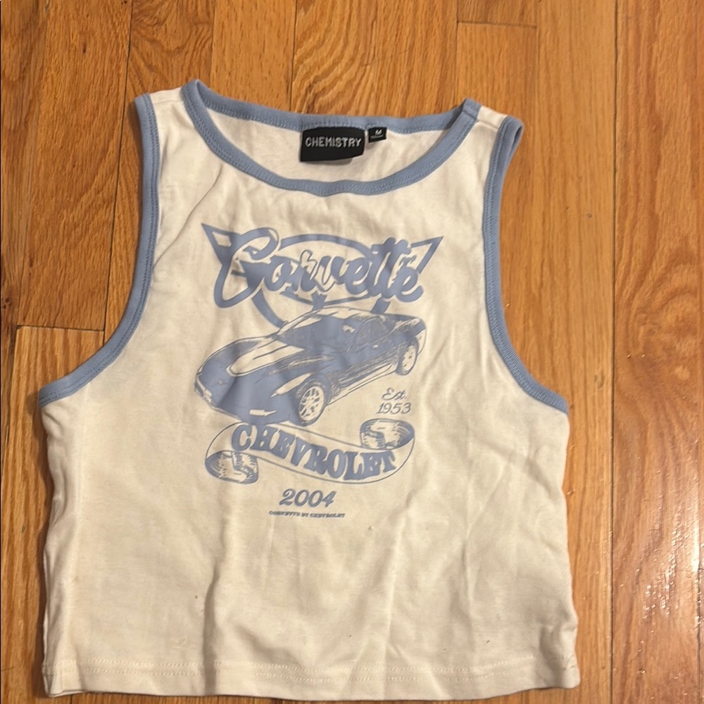 Chemistry Kids White and Blue Tank Top